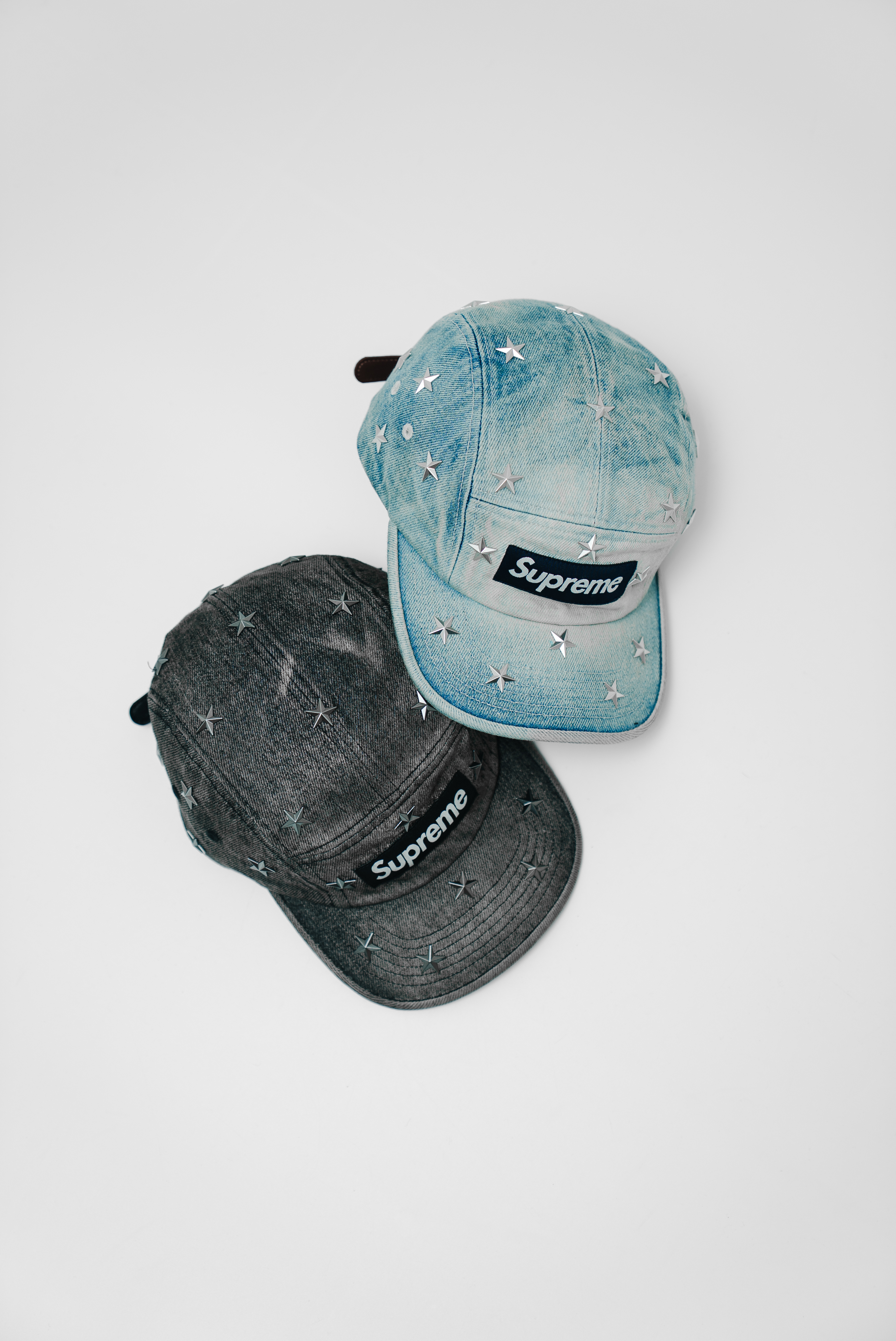 【Focus Store】現貨秒發 Supreme SS26 Week1 Stars Studded Denim Camp Cap 星星 五分割帽 兩色