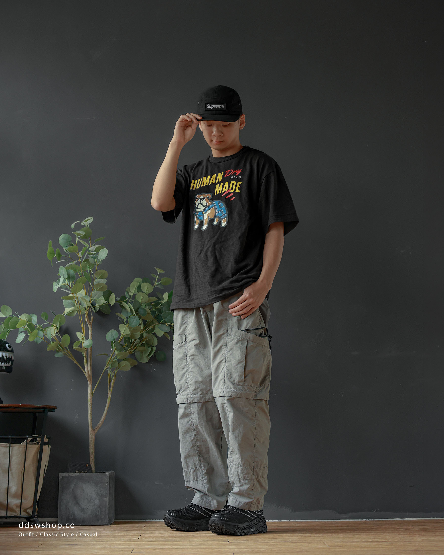 "代購" Human made 吊帶褲 狗狗 短袖 HM31TE015