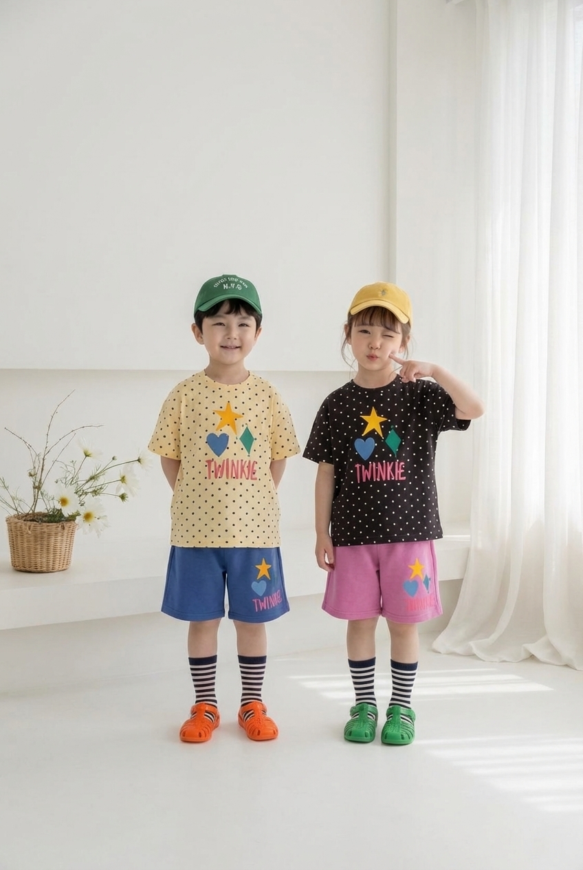 正韓夏Orangemom 兩色twinkle點點上衣