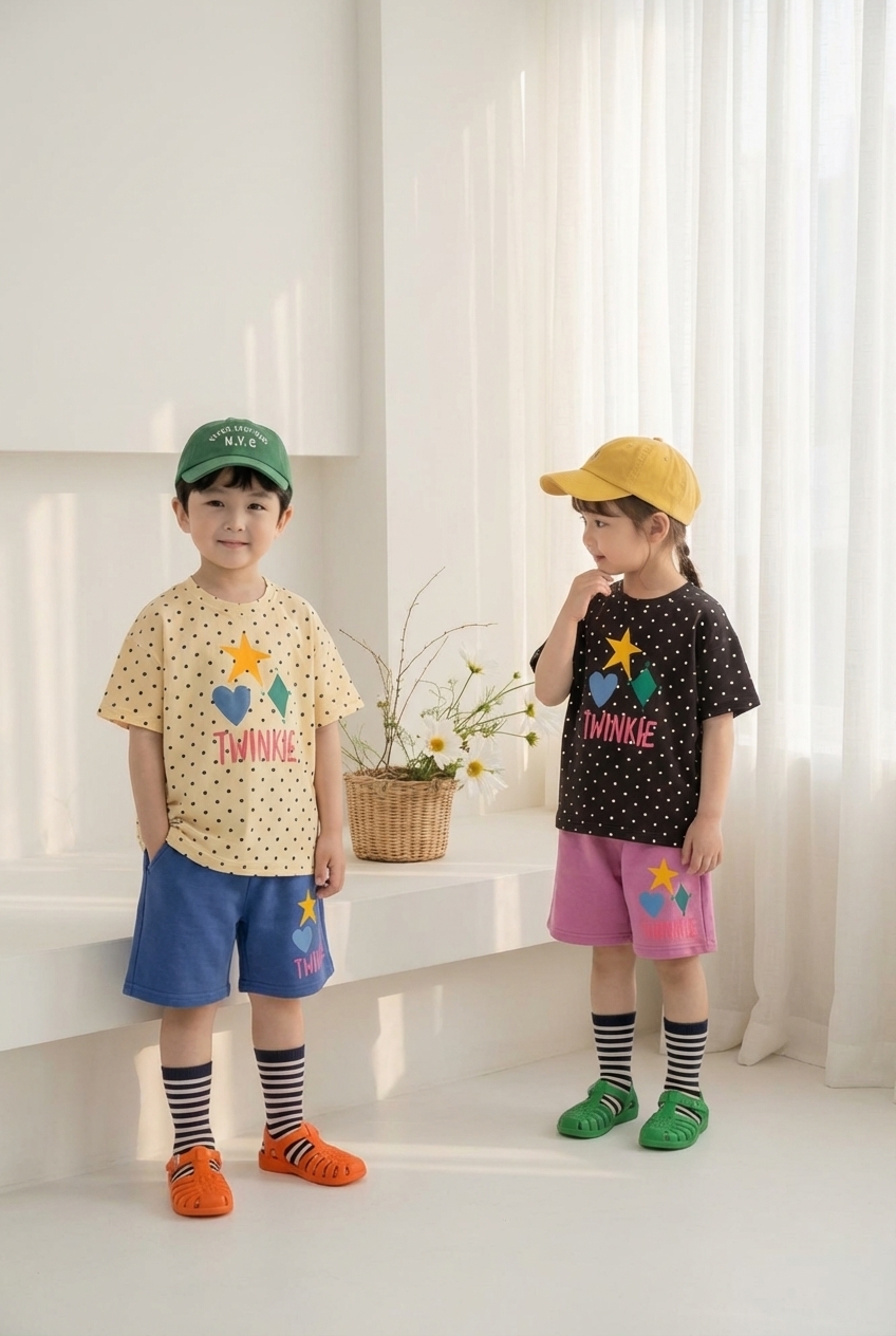 正韓夏Orangemom 兩色twinkle點點上衣