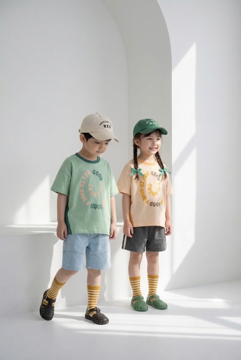 正韓夏Orangemom 兩色線條運動褲