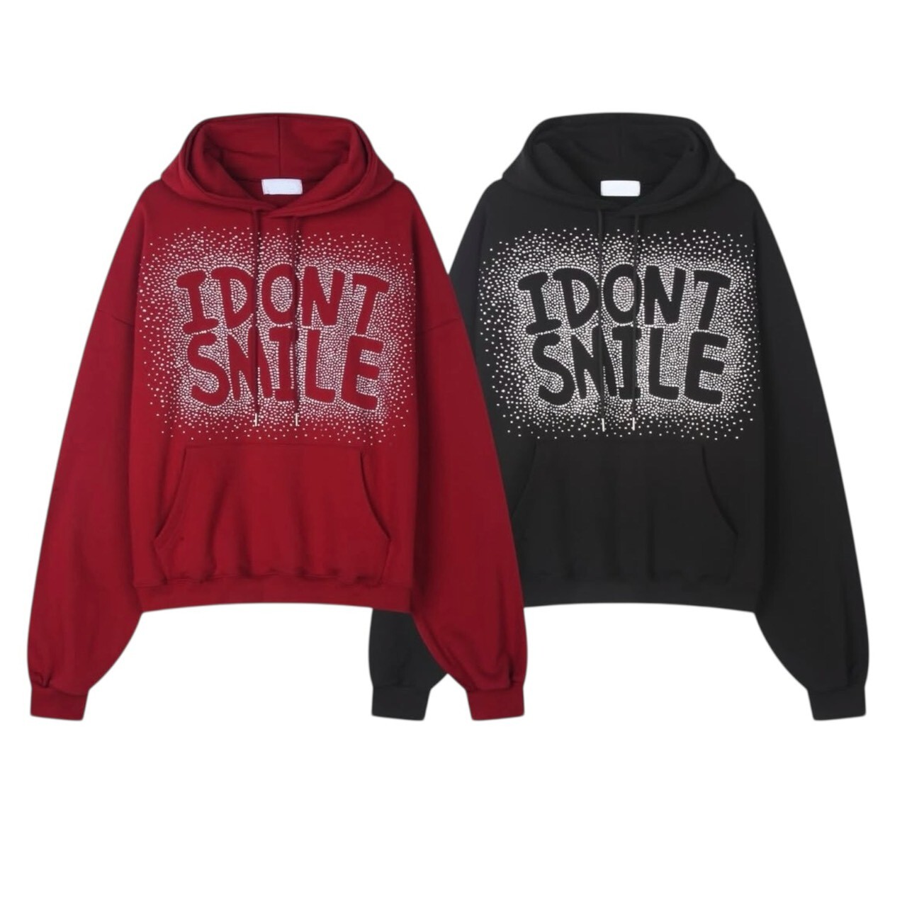 《K》「IDONT SMILE」水鑽字帽T