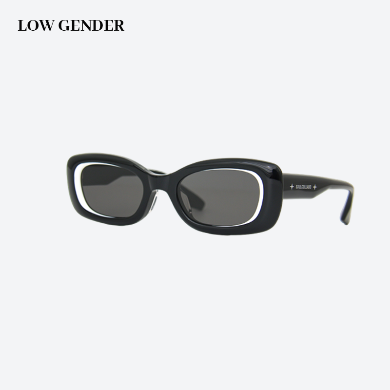 WS001 A1 黑拼白/單灰片 太陽眼鏡 尺寸(mm): 52-23-148 45g