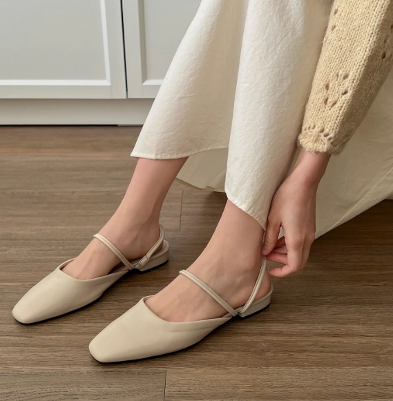 [S] SAPPUN Hamelly Strap Mule Slipper ,297104,Beige, S297114 (SZZ985)