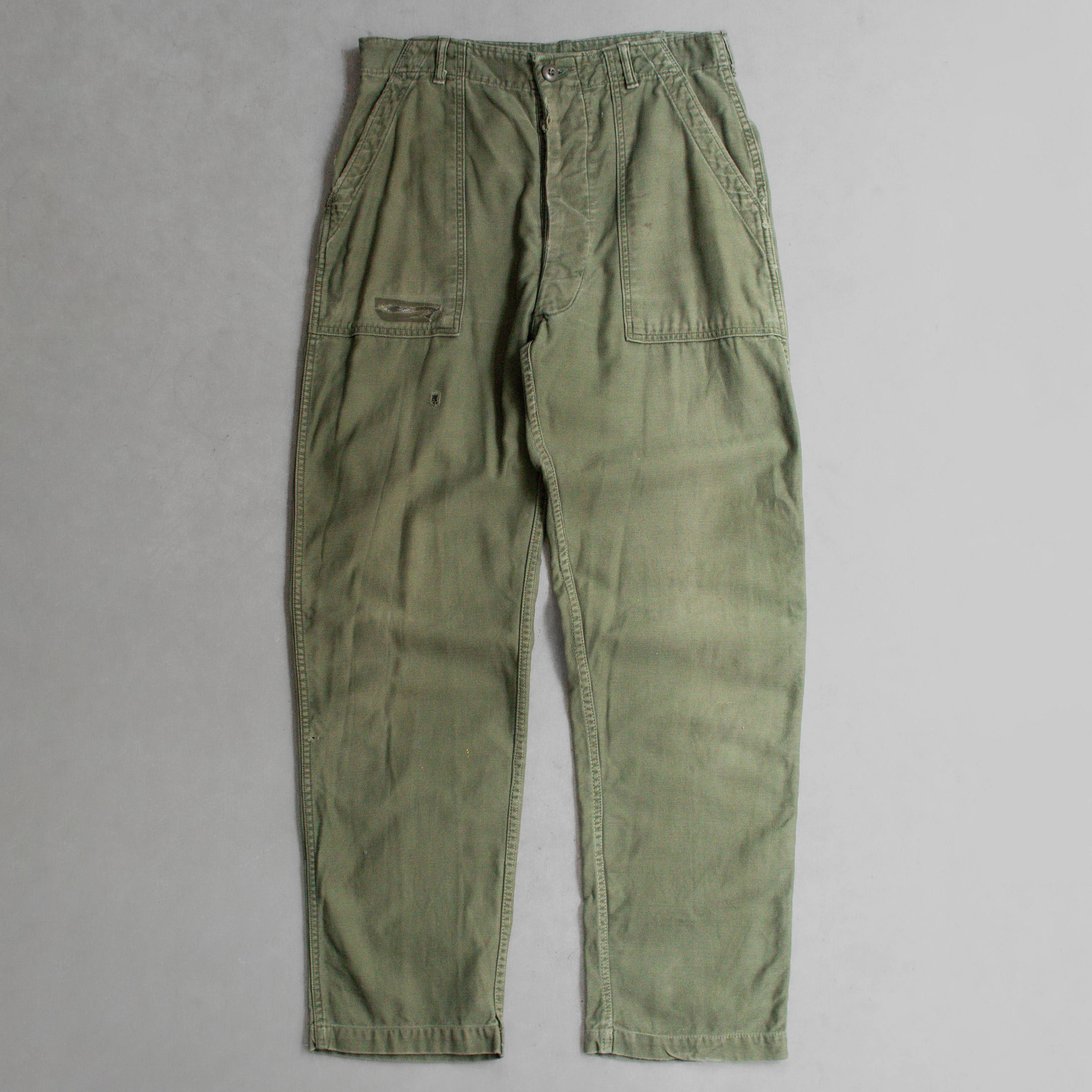 60S US ARMY OG107 FATIGUE PANTS 美軍 公發 軍綠 軍褲 長褲 A