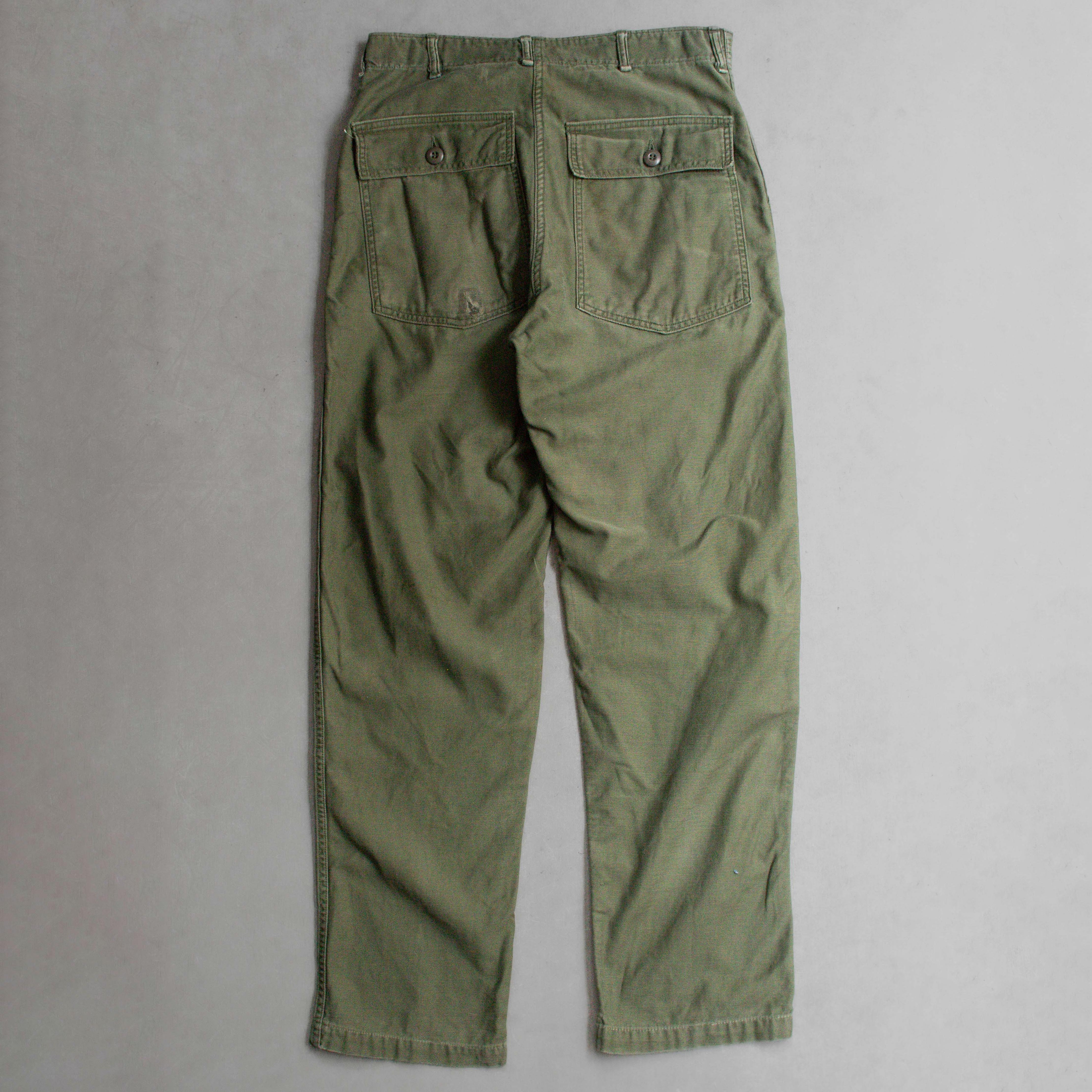 60S US ARMY OG107 FATIGUE PANTS 美軍 公發 軍綠 軍褲 長褲 A