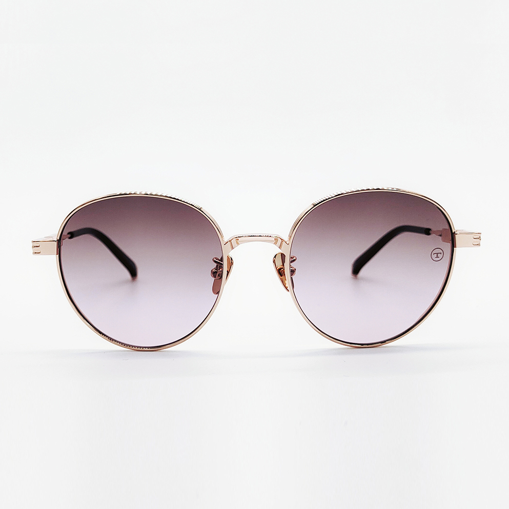 WS041 B15 太陽眼鏡 金框架漸變紫片