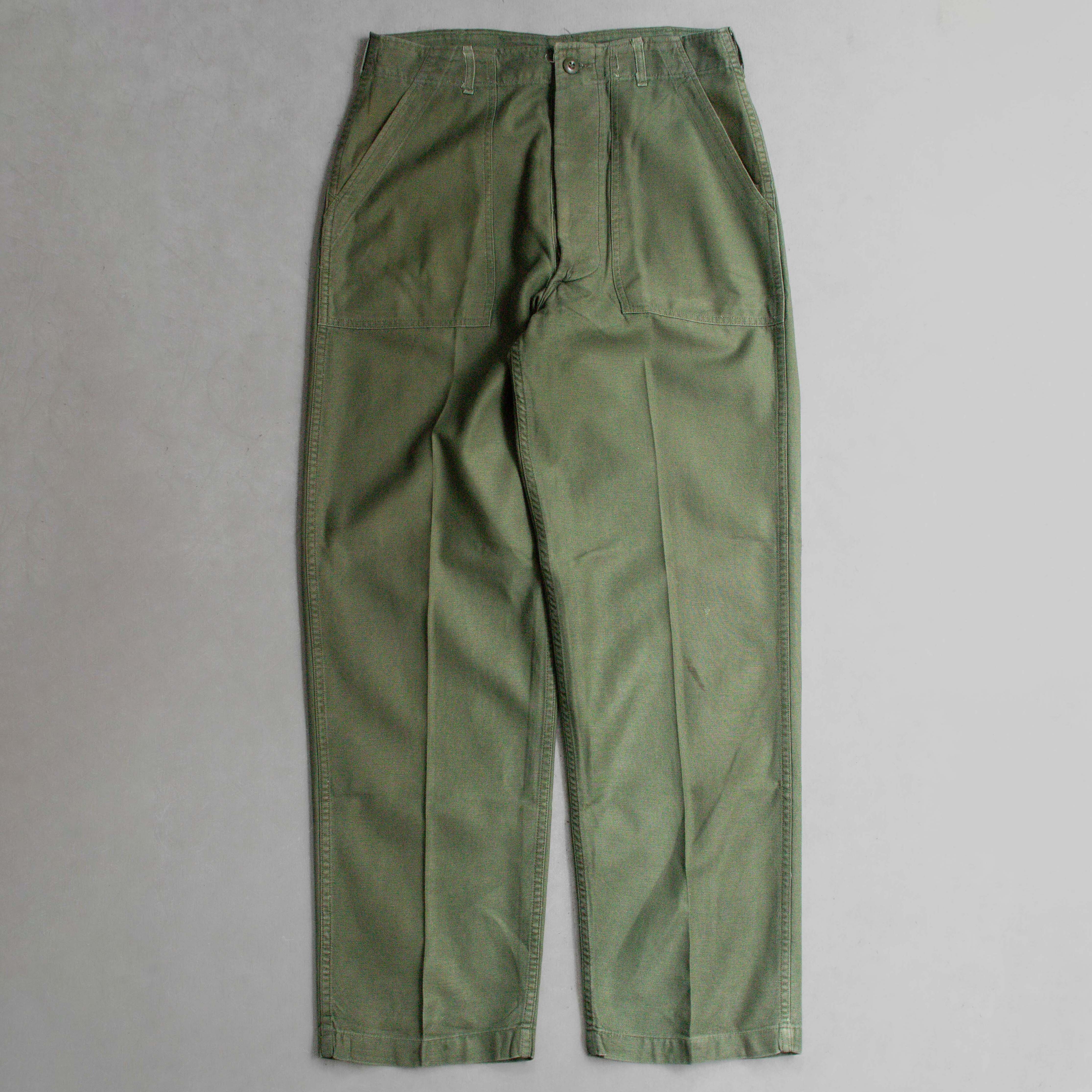60S US ARMY OG107 FATIGUE PANTS 美軍 公發 軍綠 軍褲 長褲 B