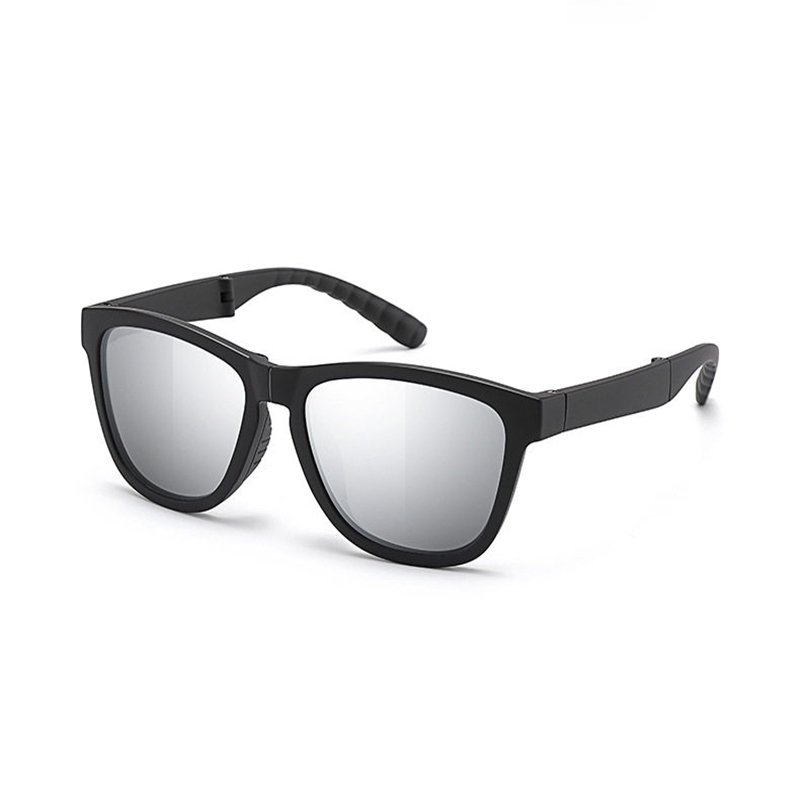 WS032 B6 折疊運動鏡 黑銀色