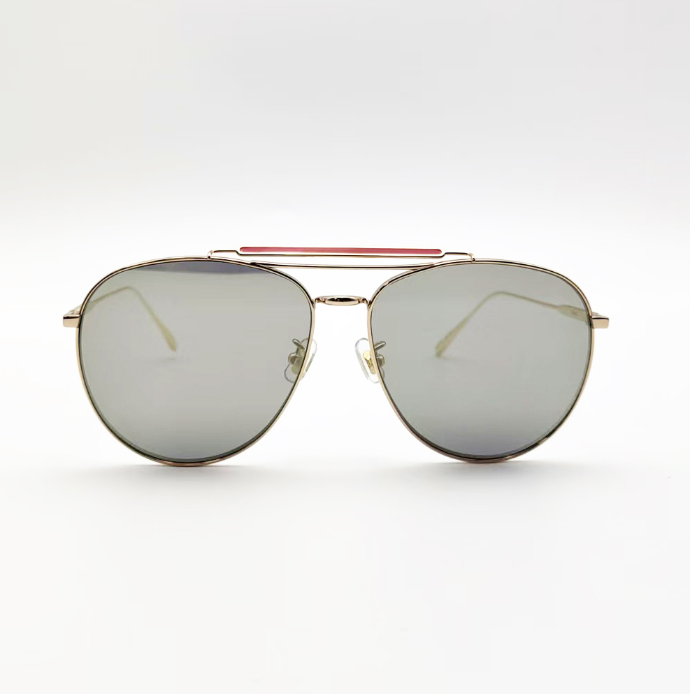 WS044 B18 太陽眼鏡 金框架深灰片