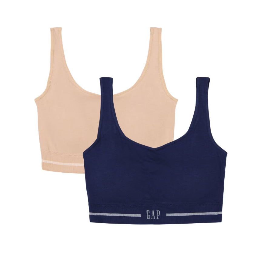 [S] GAP ELYSIAN BLUE/NEUTRAL PINK 2PACK SEAMLESS COMFORT BRA, 43GCW028512-ELB (SZZ971)