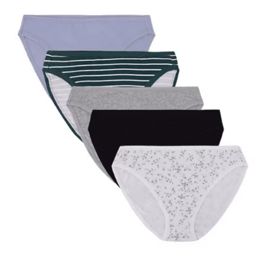 [S] GAP BLUE PACK 5PK COTTON BIKINI, 43GCW002755-OPW (SZZ973)