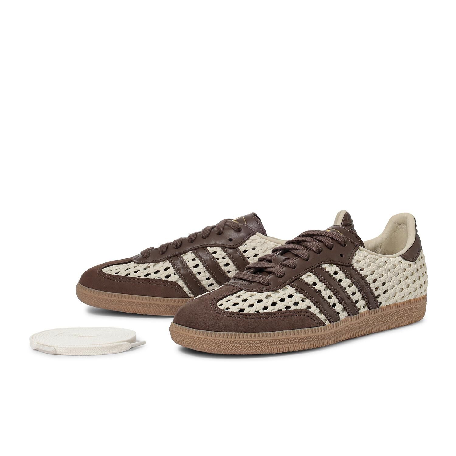 Adidas Originals Samba OG 日本限定 奶油棕 法式編織 簍空 復古鞋 IH9373