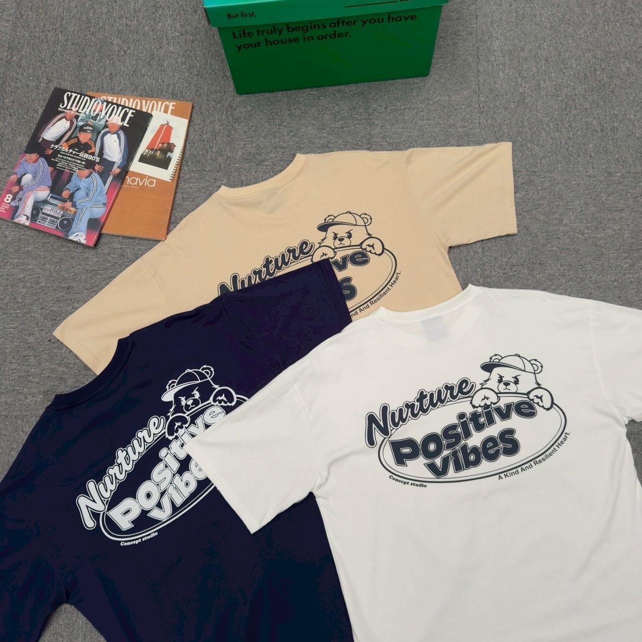 潮流帽子熊印花短T  81180