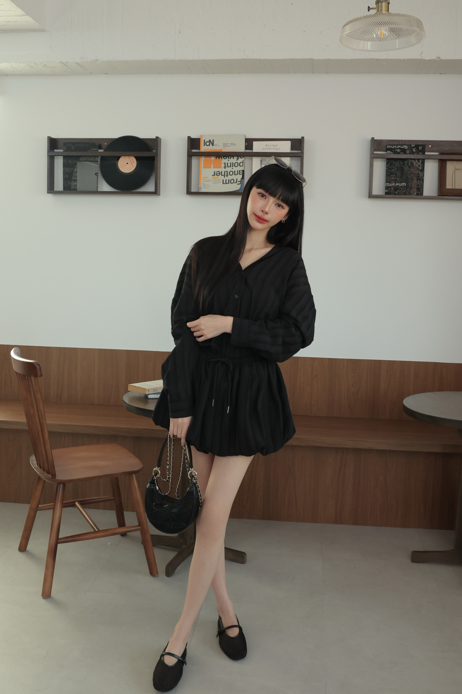 （現貨）高級感澎澎綁帶褲裙 HA60