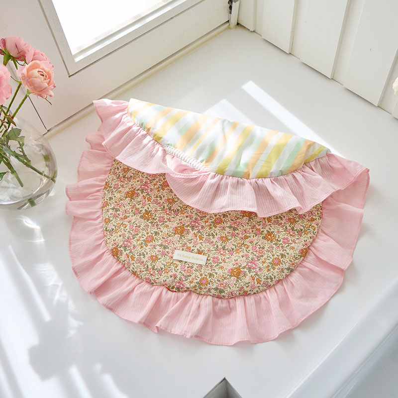 Blossom 花卉系列・雙面荷葉邊坐墊 Pink-i ts_sunnyoutside