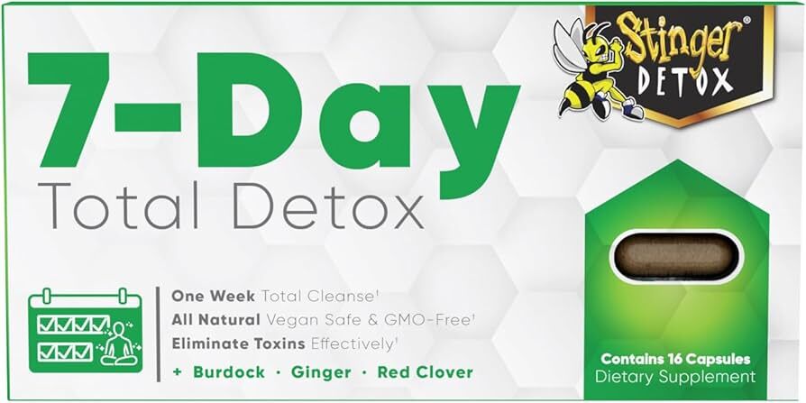 Stinger Detox - 七日全方位淨化配方 & 派對後補血沖泡果汁組 7-Day Total Detox Permanent Cleanser / Anti-Buzz Drink Mix