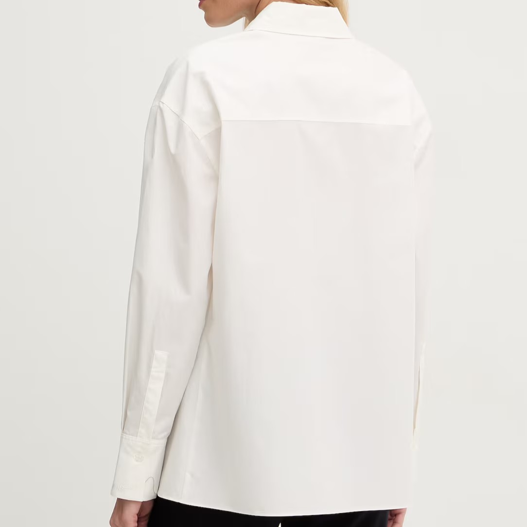 1TS0319-064 [TWINSET] Cotton Shirt Beige #261TE2010 (C-EU-E)