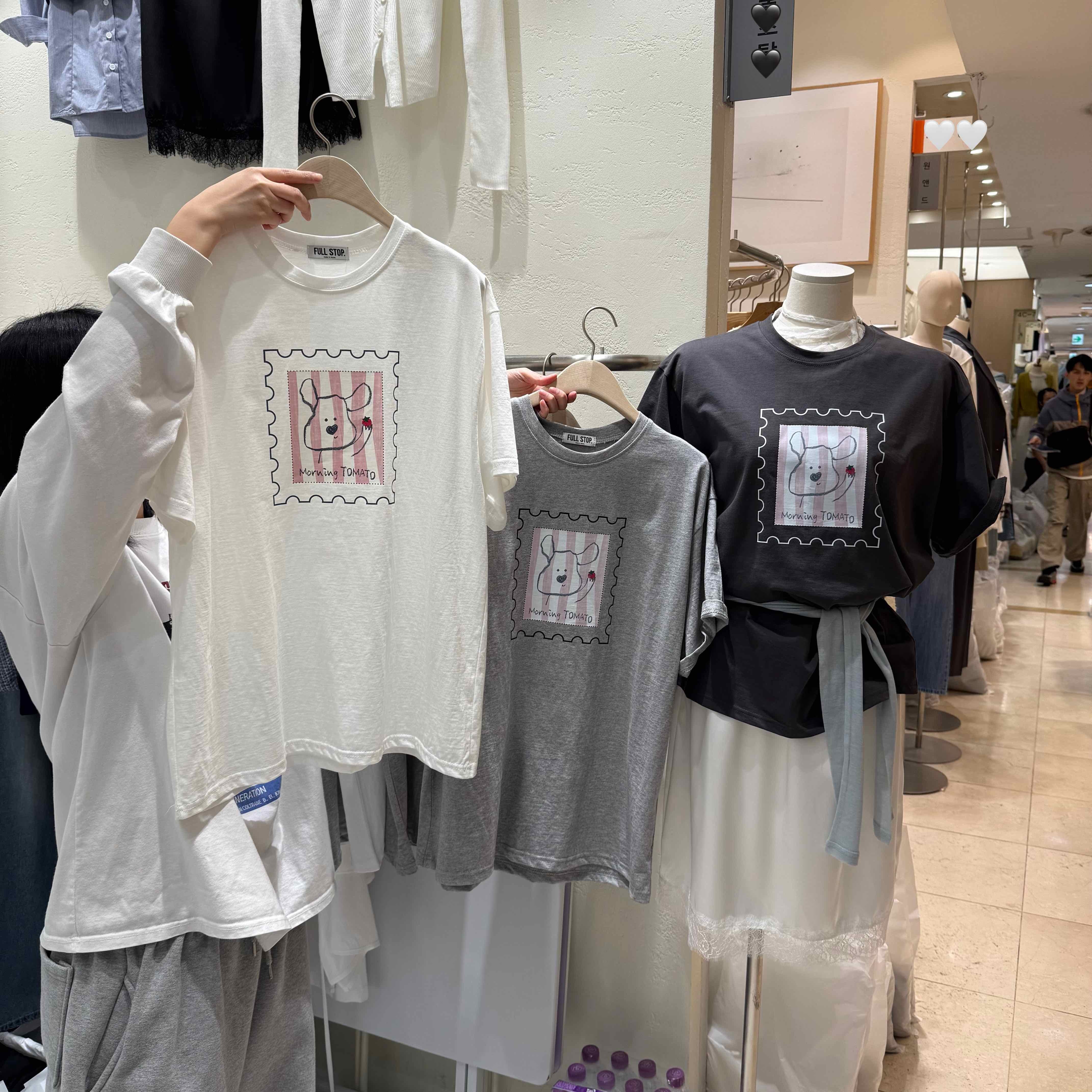 🇰🇷超Q狗狗郵票短袖大T｜3 color