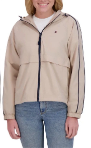 [USW] TOMMY HILFIGER CHINO KHAKI WOMEN'S WINDBREAKER JACKET, UZZ1206 (UZZ1206)