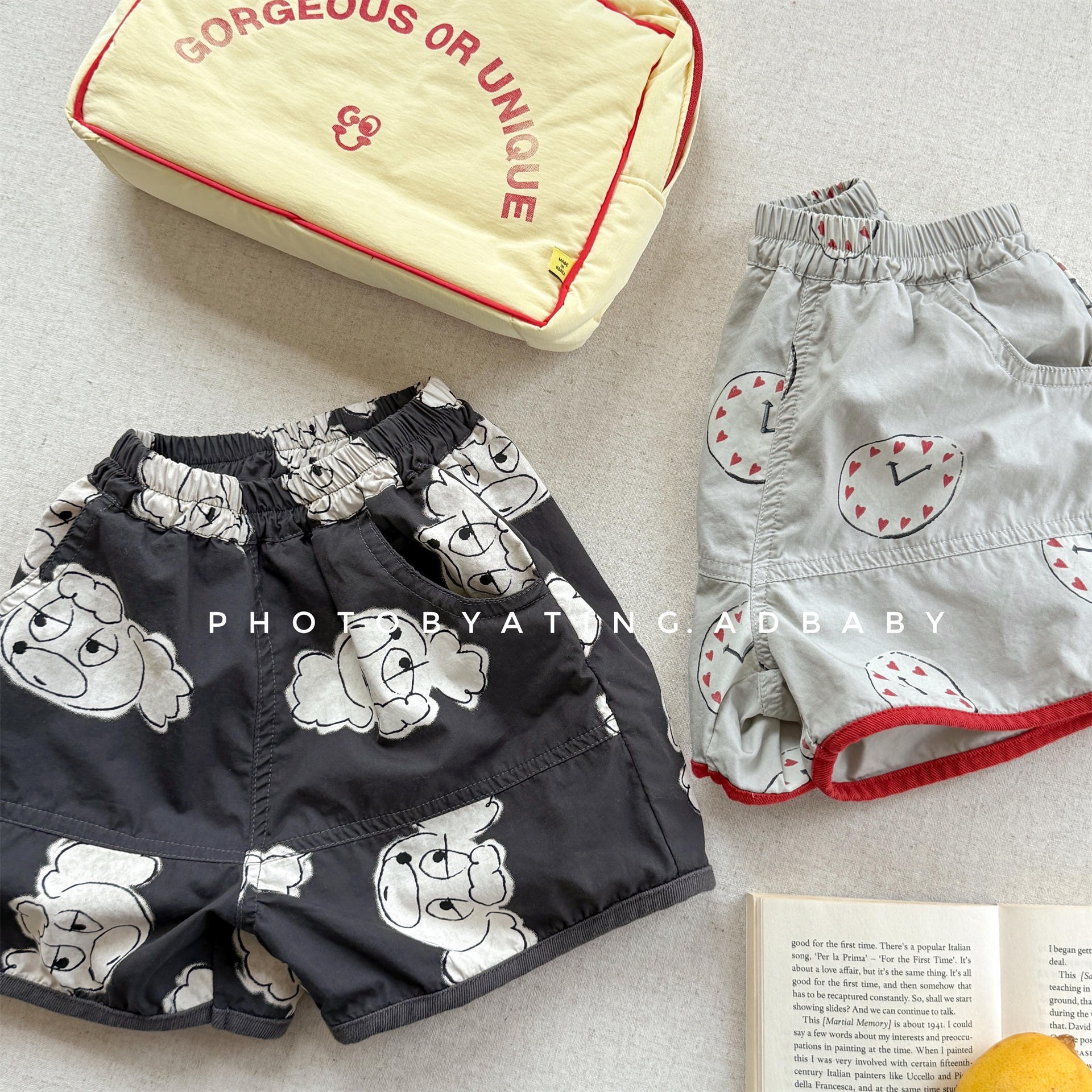 兩色時間/狗狗短褲