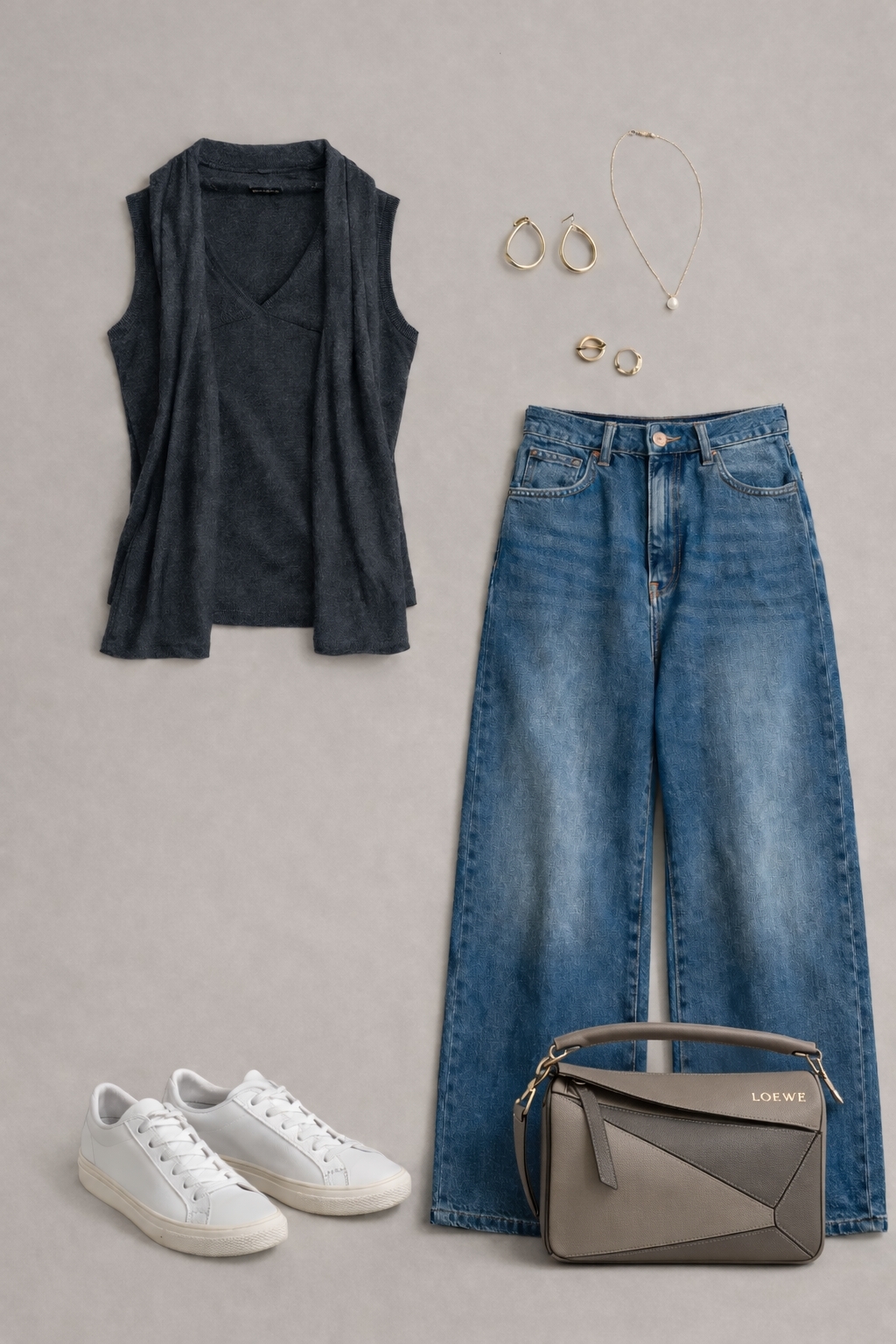 V領長袖修身穿搭