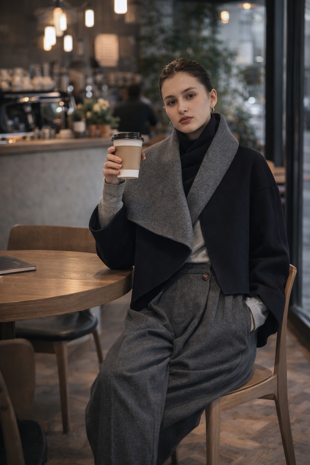 披掛式穿法:流動感與氣場並存