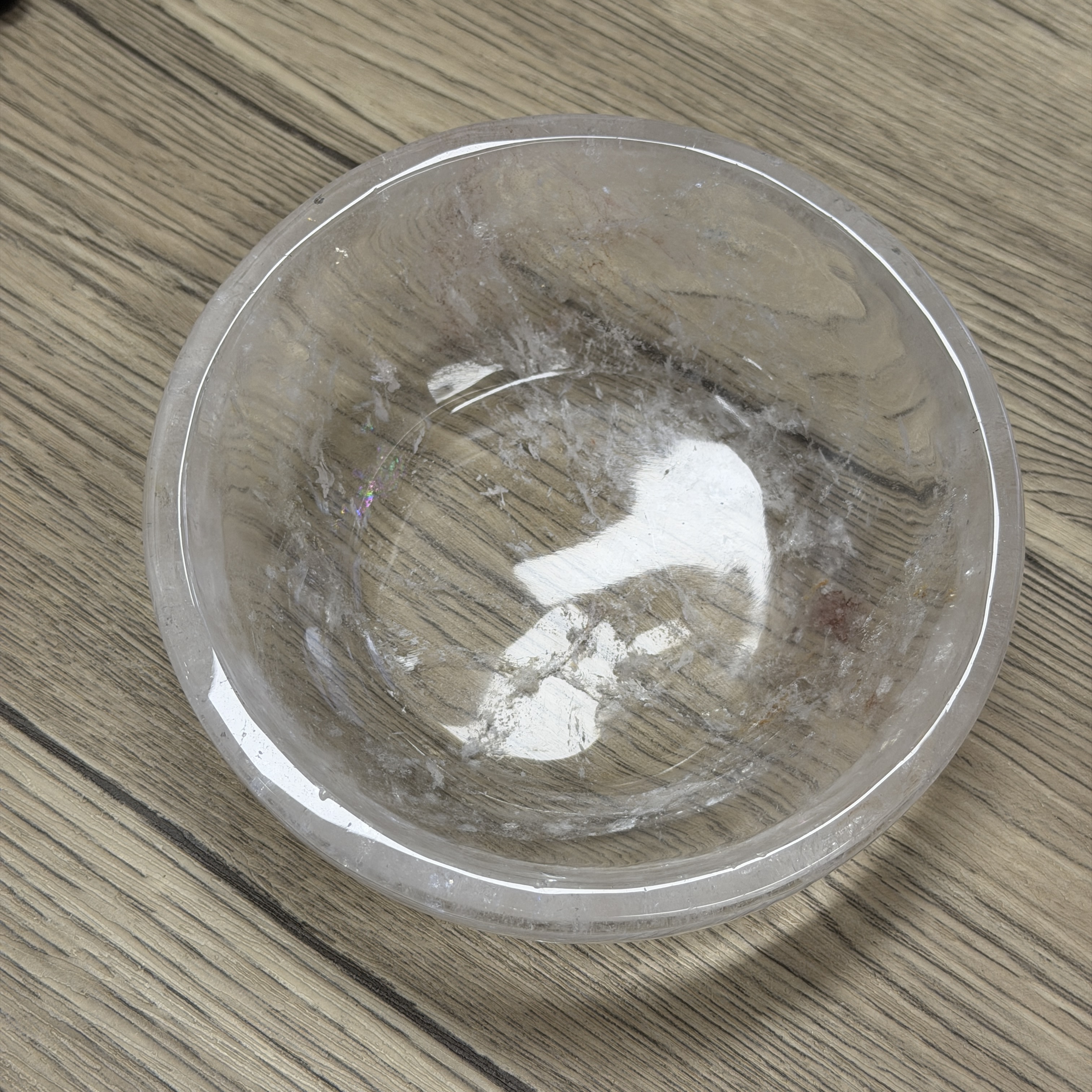 高品質白水晶碗13.6cm  WD2259