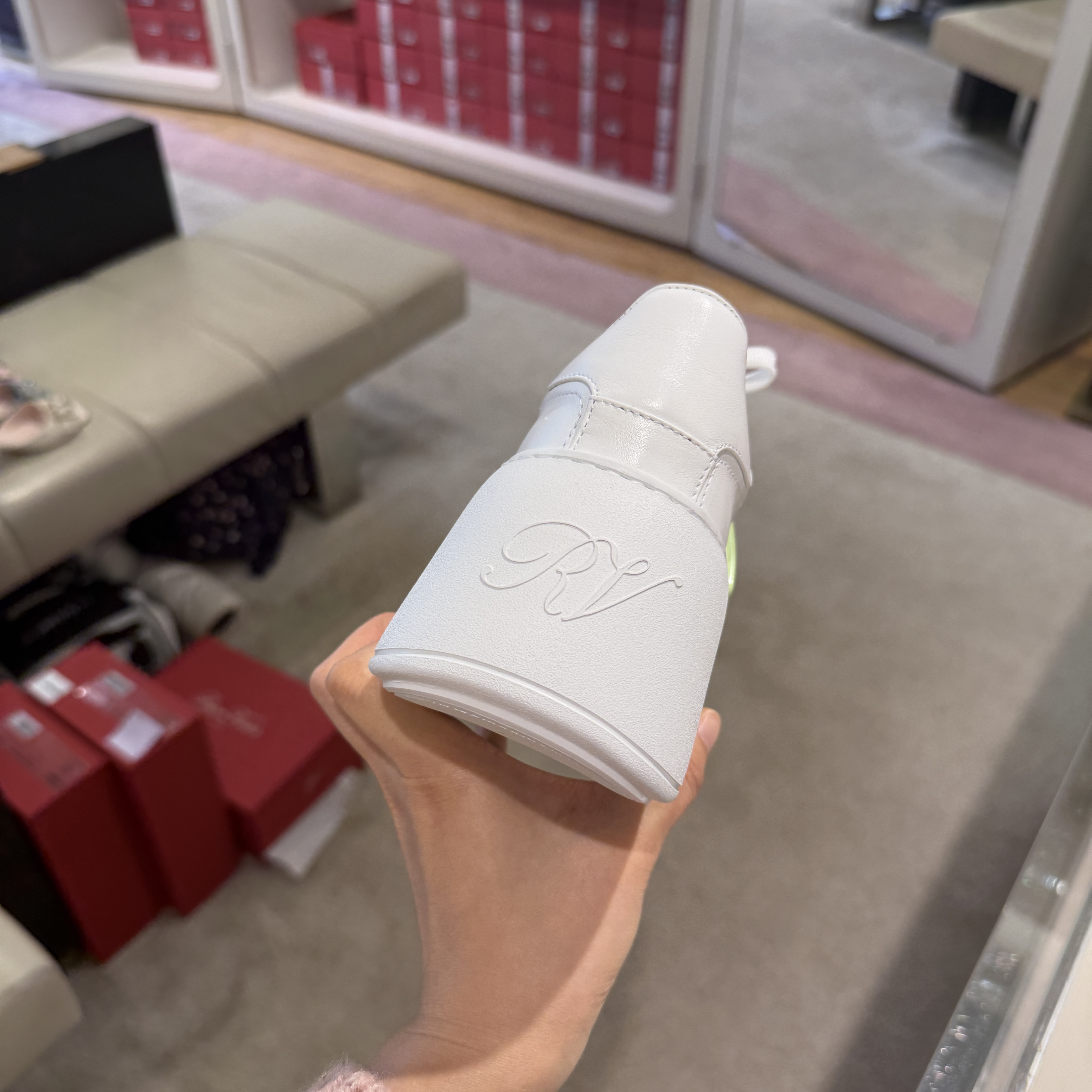 Roger Vivier viv skate high sneakers thick green