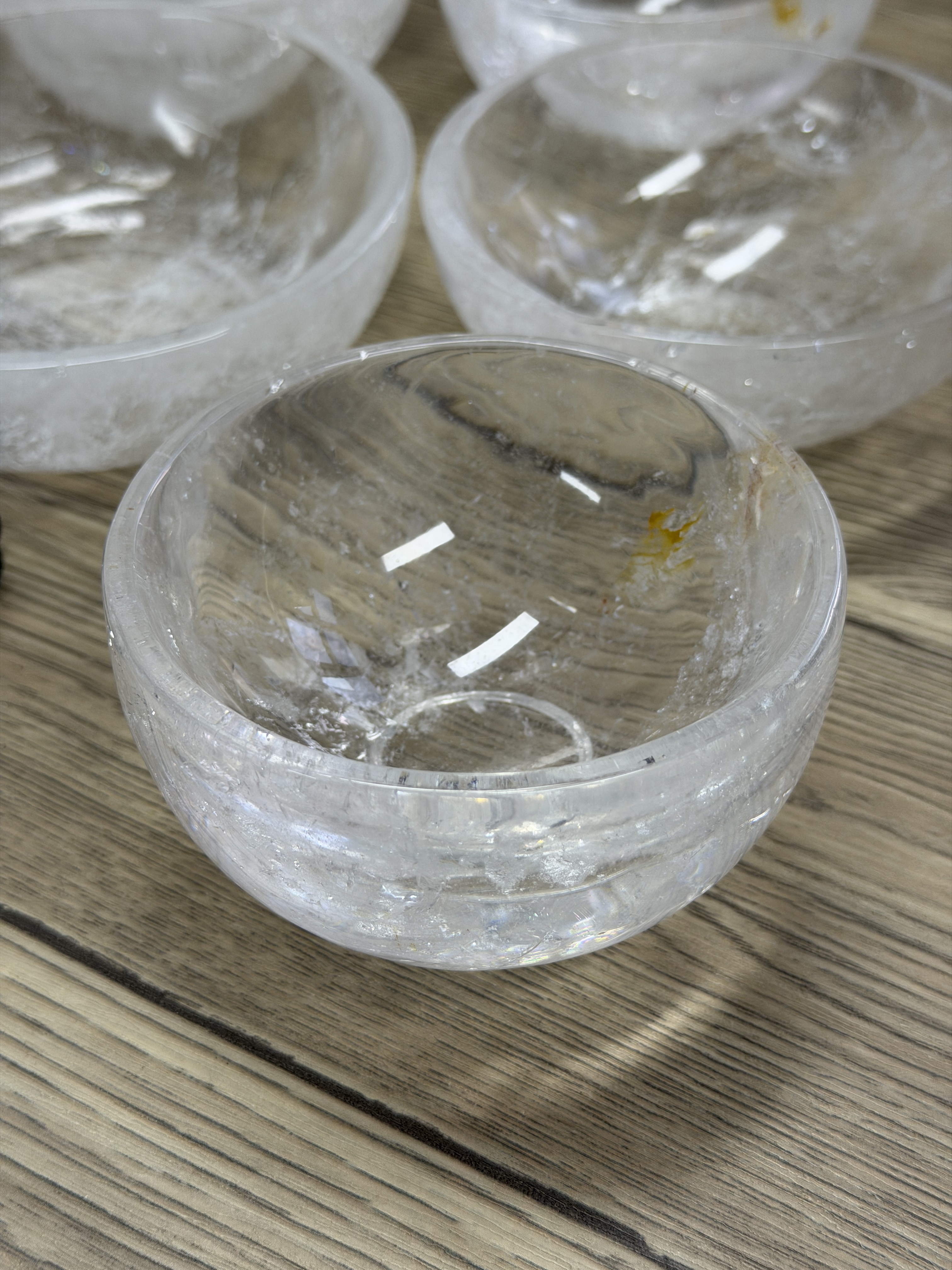 高品質白水晶碗10cm  WD2252