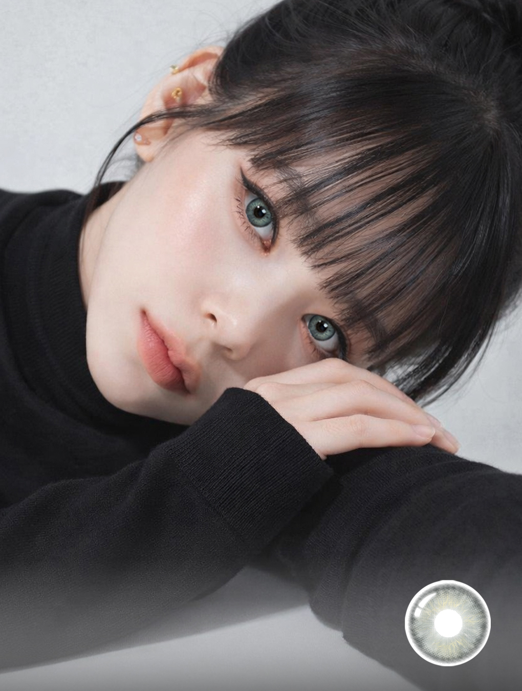 NO.125 NORA 灰綠 月拋(1片裝)