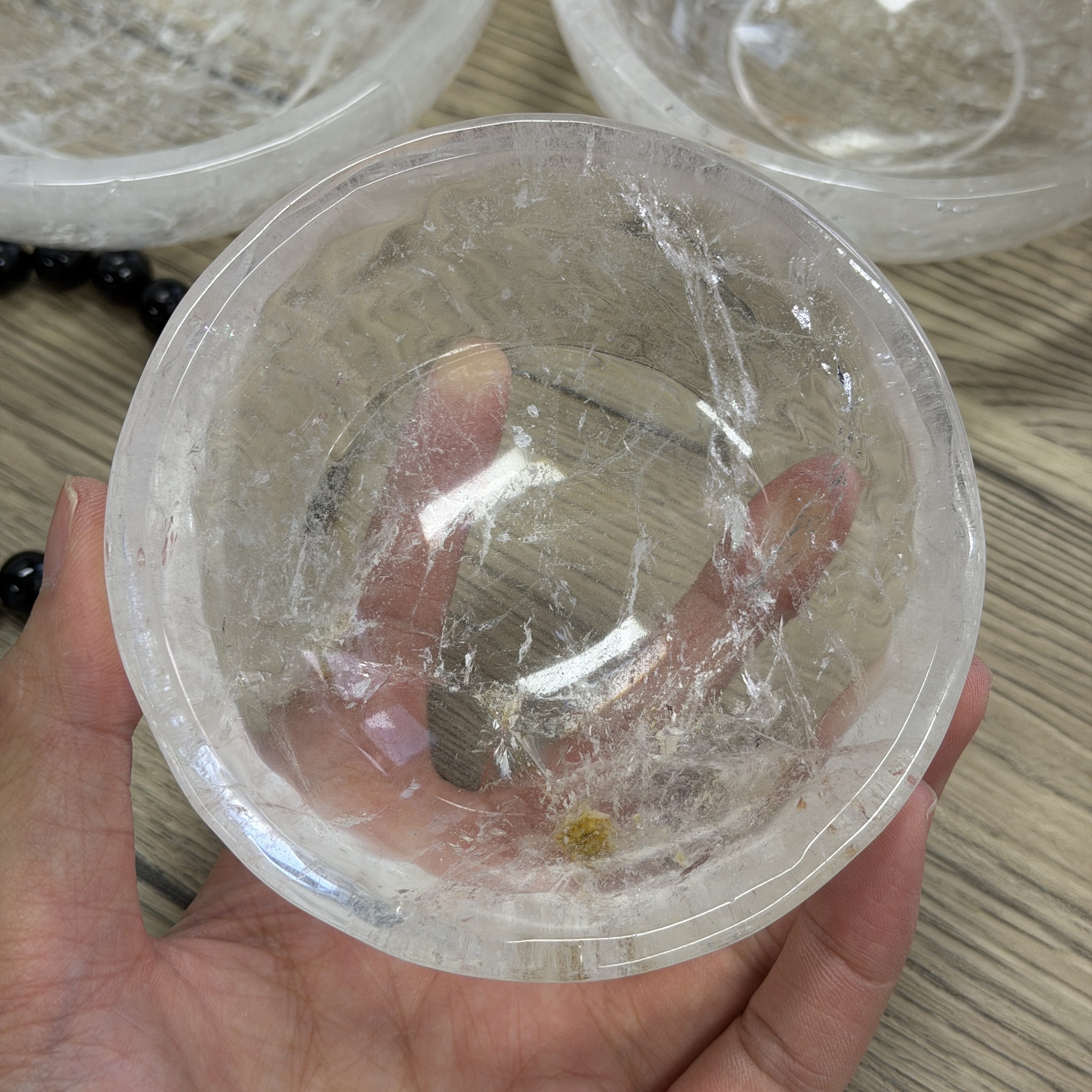 高品質白水晶碗10cm  WD2249