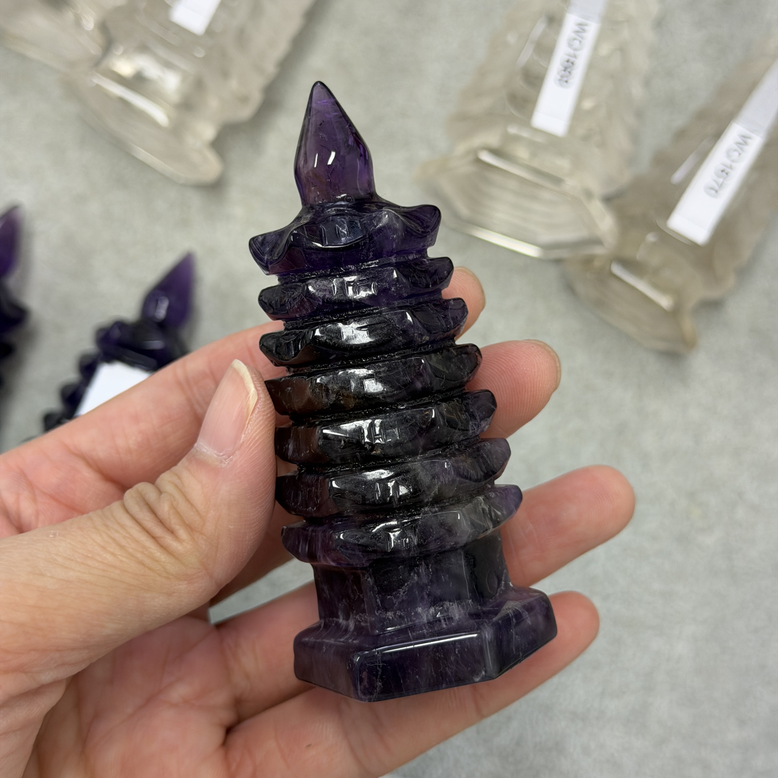 紫水晶文昌塔 8.6cm WQ1679