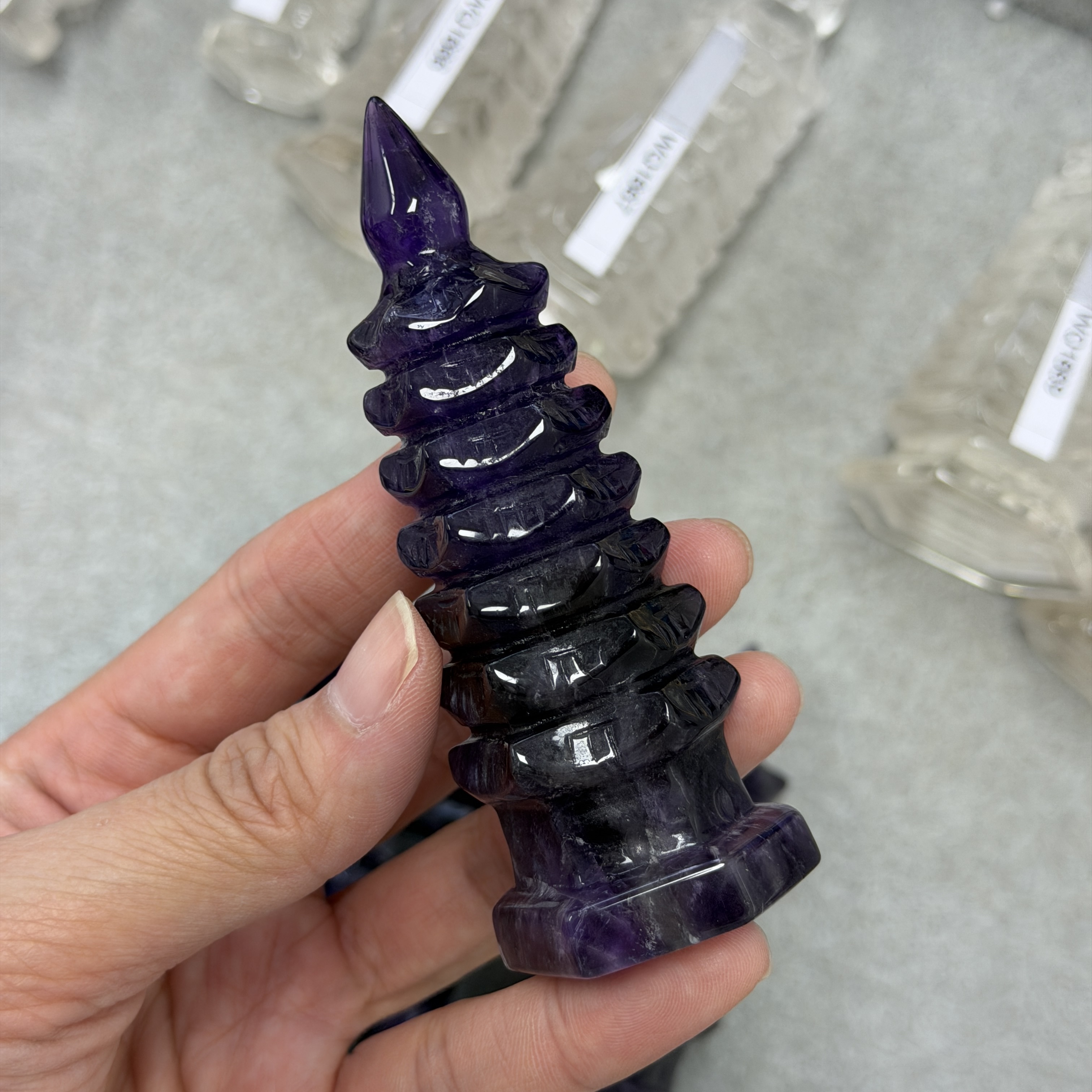 紫水晶文昌塔 9.6cm WQ1676