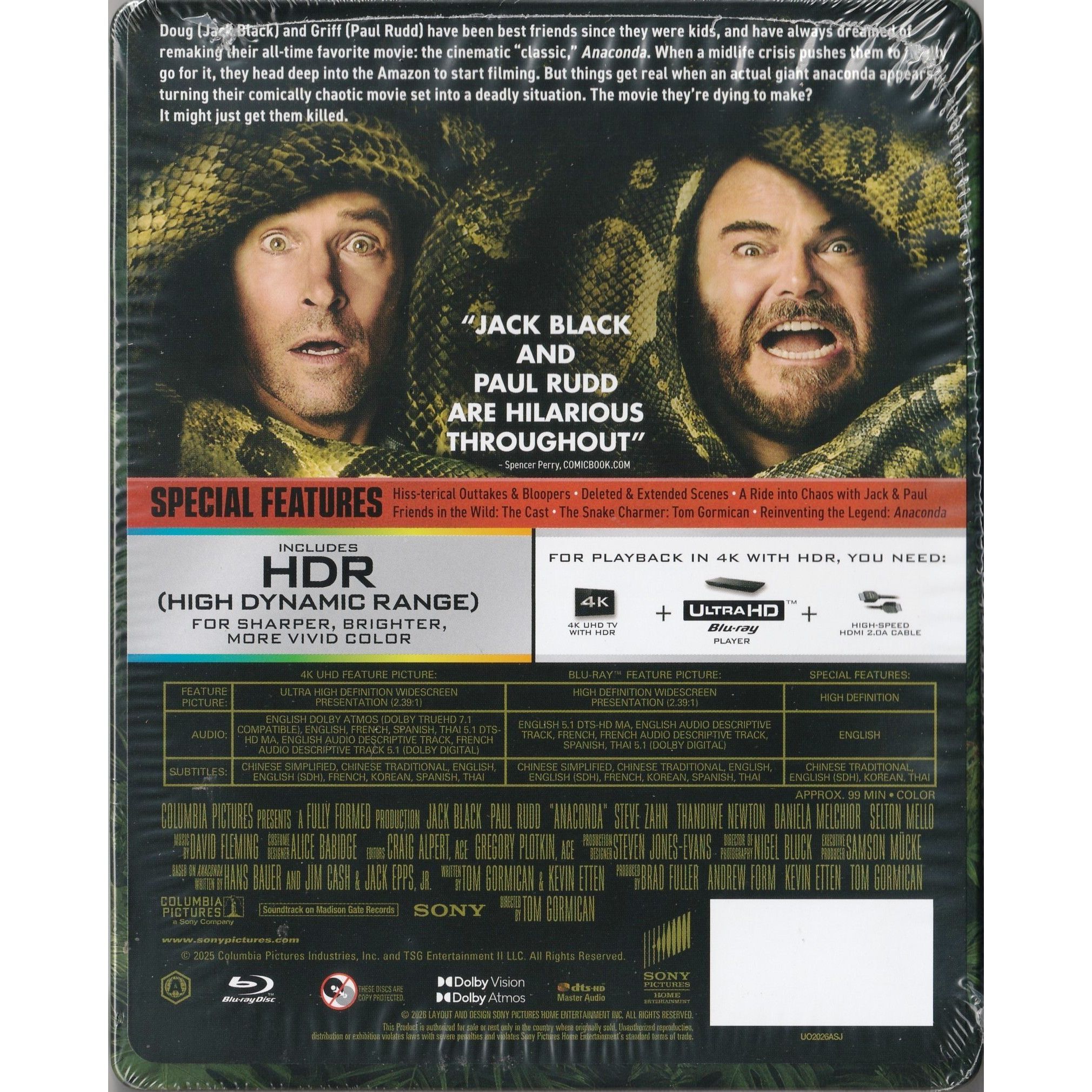 狂蟒之災 (2025) (鐵盒裝) (4K Ultra HD + Blu-ray)