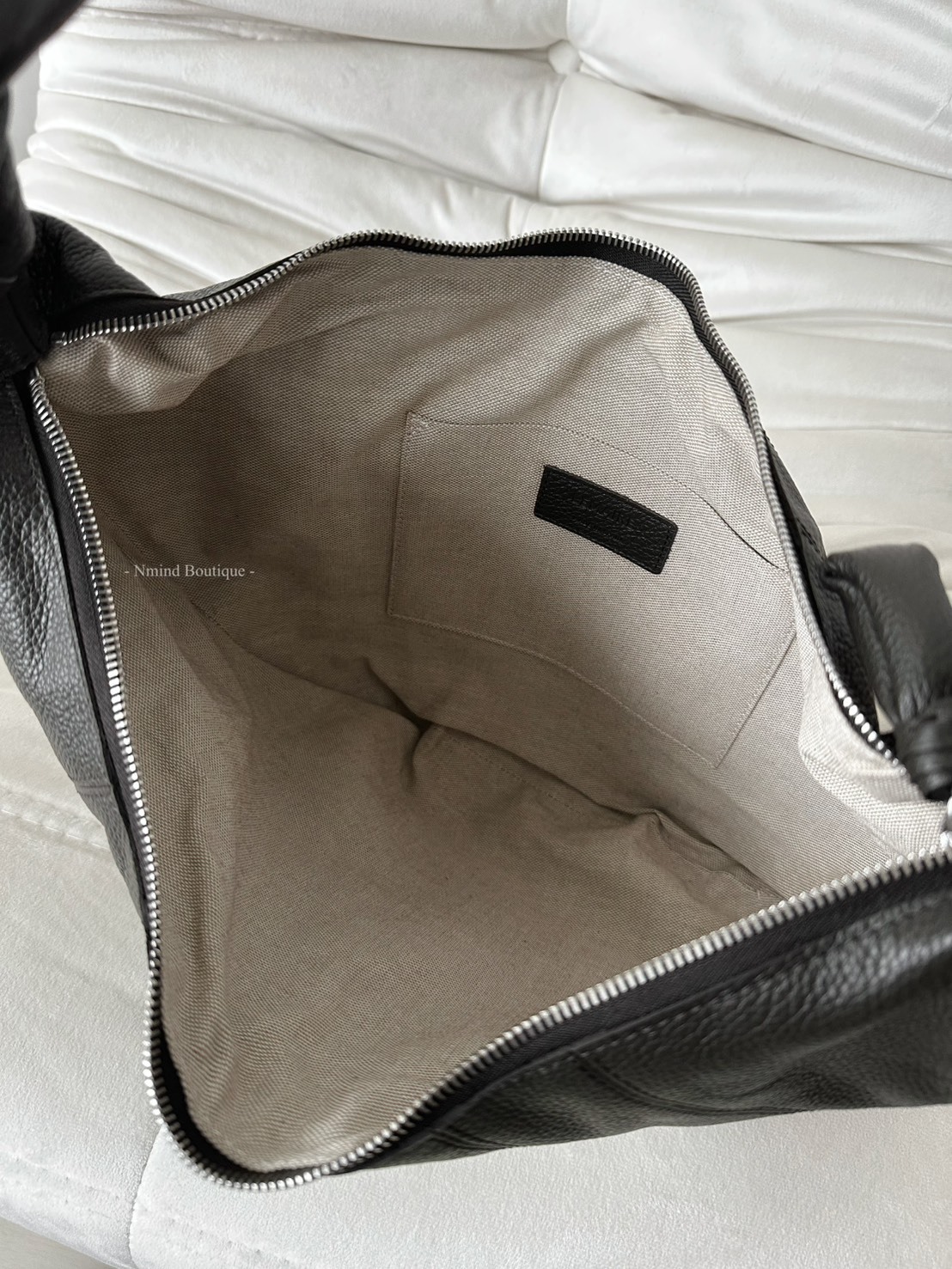 FORTUNE CROISSANT BAG IN LEATHER / Marecage