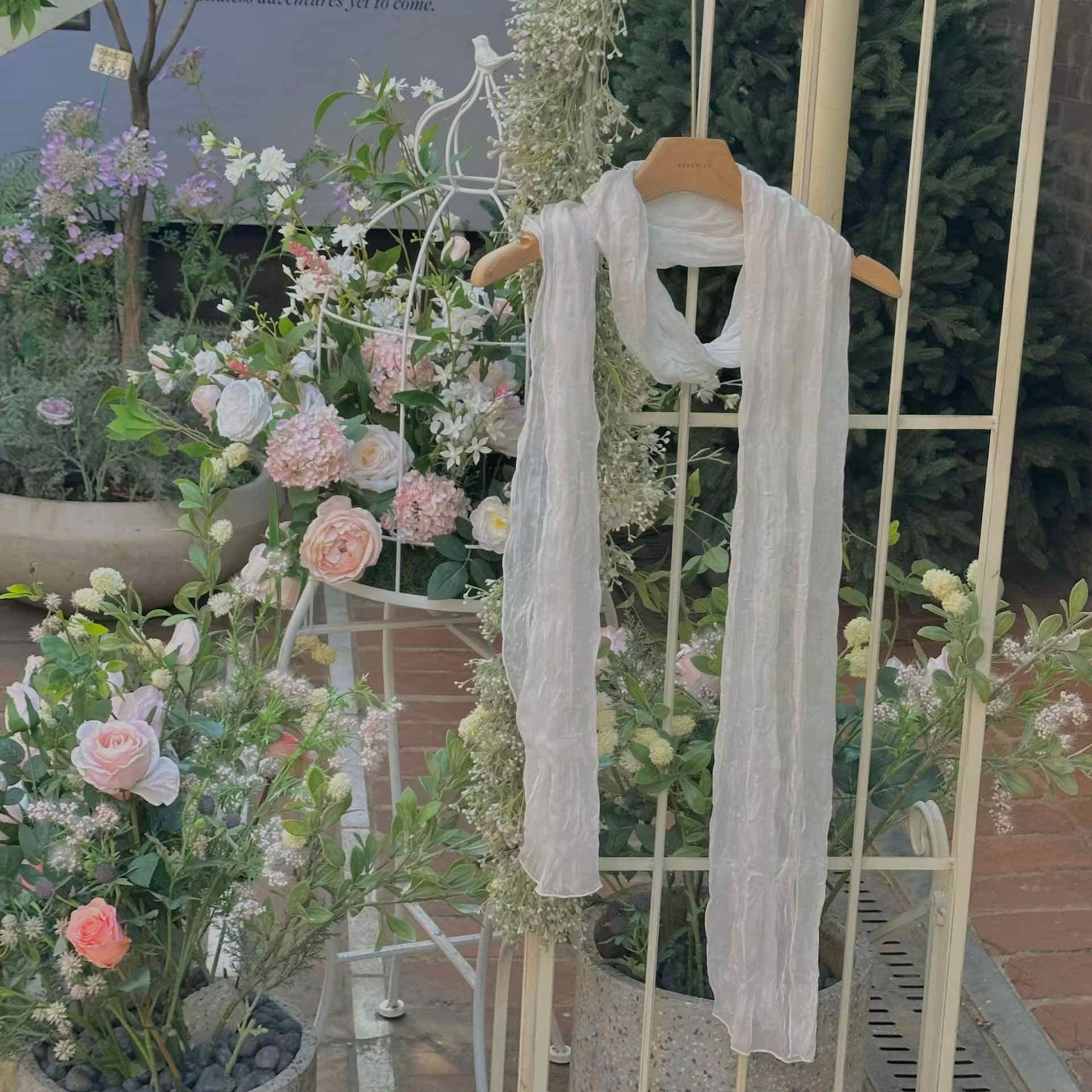 🇰🇷最近流行的仙女圍巾