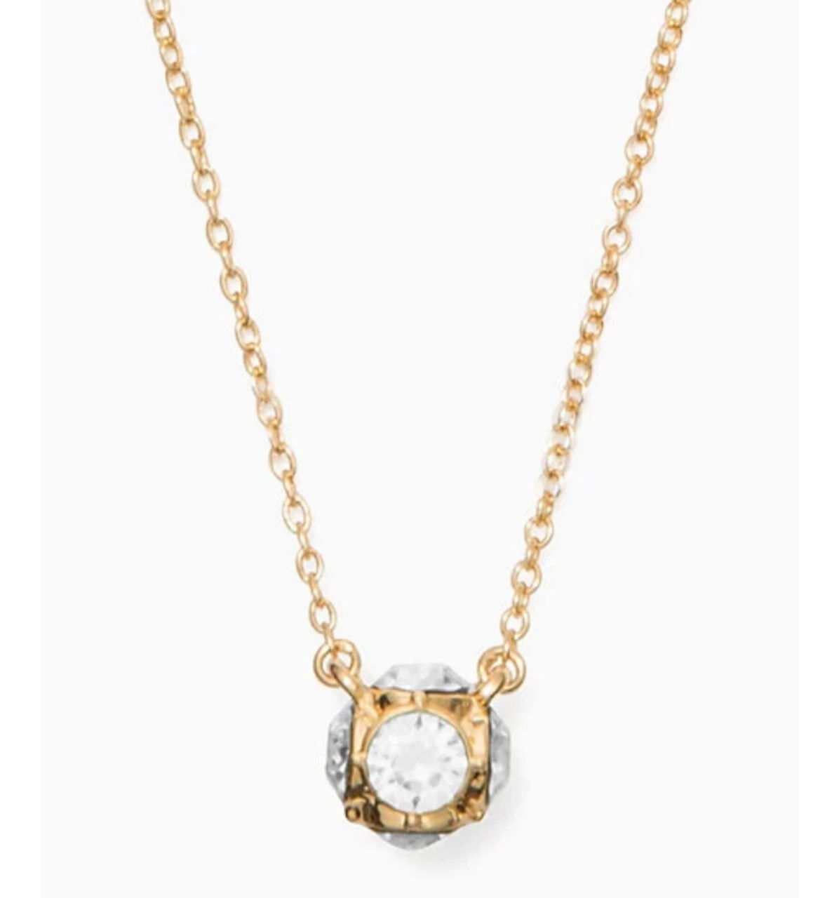 [S] KATE SPADE CLEAR/GOLD O0RU1137 LADY MARMALADE NECKLACE, 098686585546 (SKS1722)