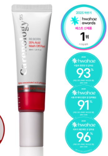 CR260317-R3-Carenology 95 RE:BORN 35% Acid Wash Off Peel 30ml-(EXP-9/6/2028)(停留最多30秒後用清水洗走)