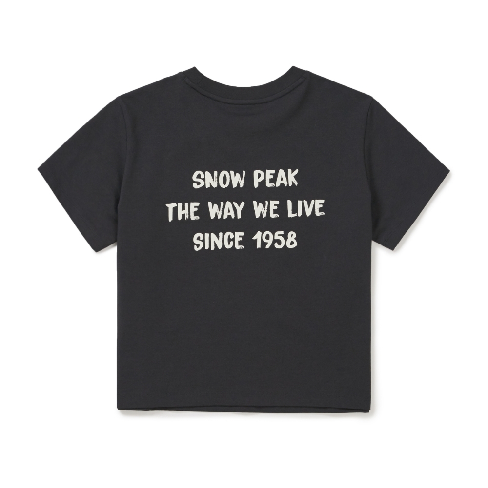 【現貨】snow peak Aerocool Women Crop Short Sleeve T-Shirt 26ss 女款 俏皮文字 短版 短tee S26MWFTS27