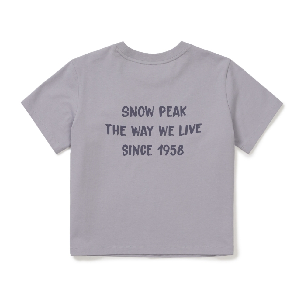 【現貨】snow peak Aerocool Women Crop Short Sleeve T-Shirt 26ss 女款 俏皮文字 短版 短tee S26MWFTS27