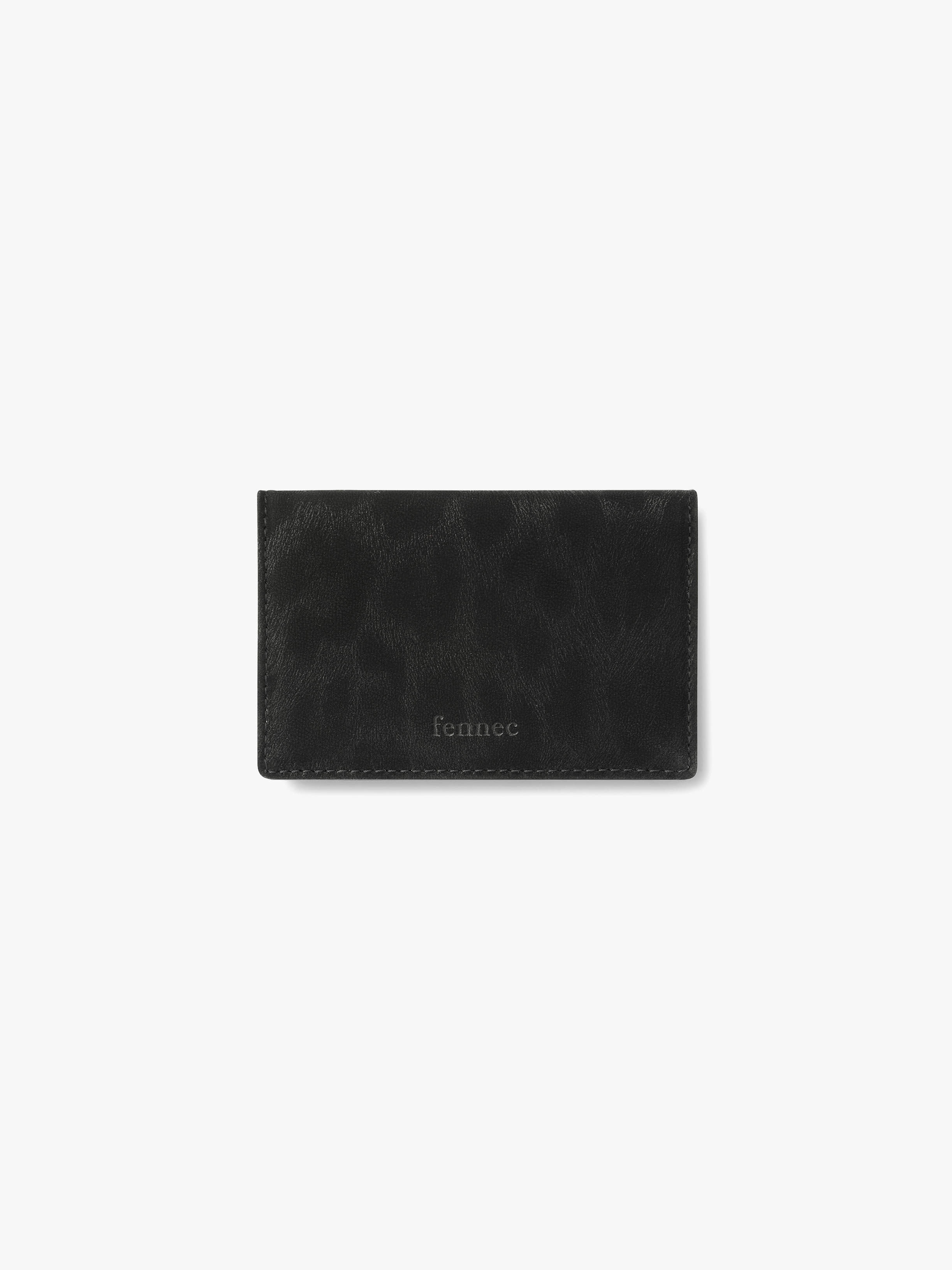fennec - LEO CARD CASE (BLACK)