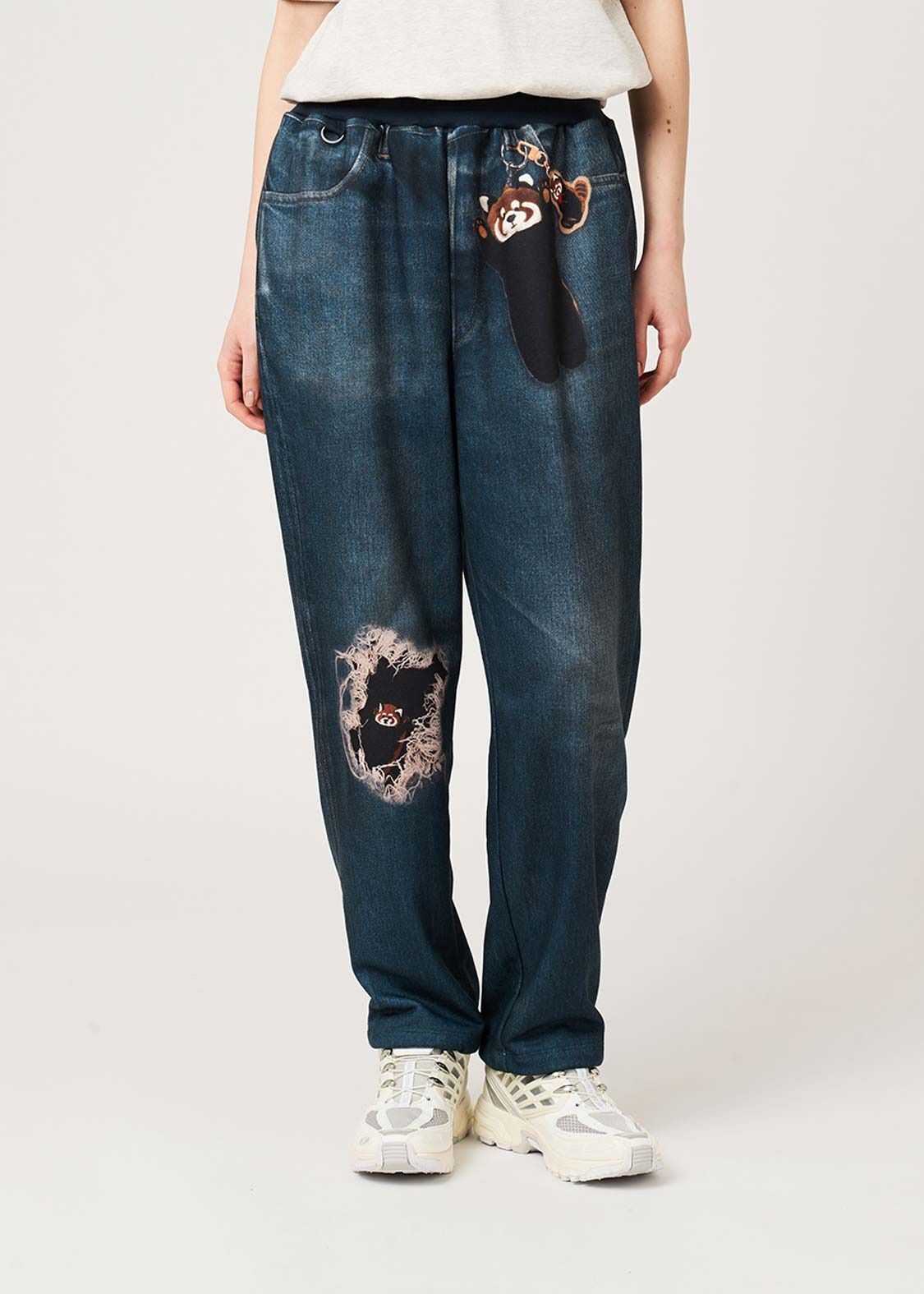 日本預訂 graniph GH Ikaku | Fake Denim Sweatpants