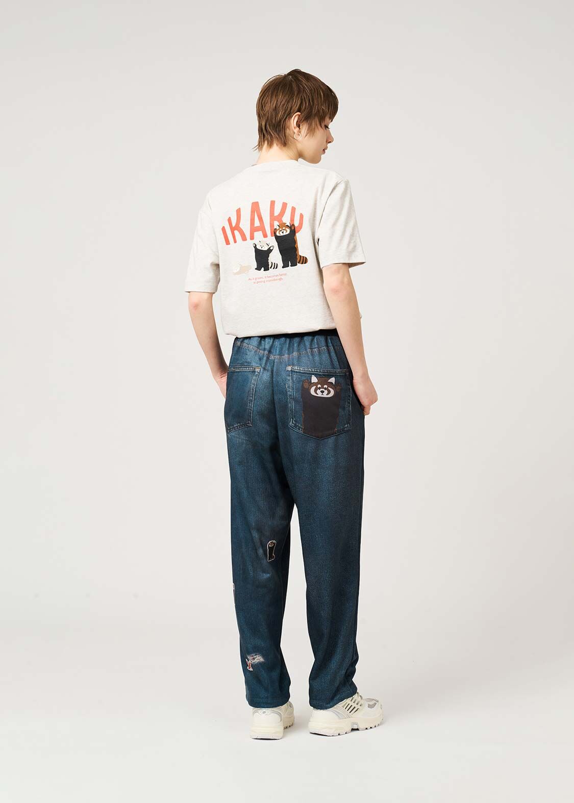 日本預訂 graniph GH Ikaku | Fake Denim Sweatpants