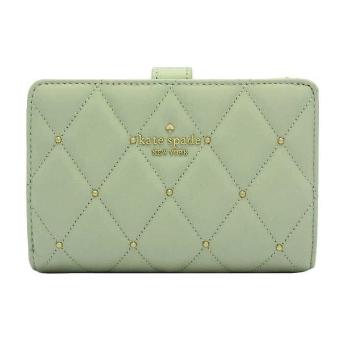 [S] KATE SPADE SAGE BUNDL KL821 CAREY SMOOTH QUILTED MD COMPBIFOLD, 196021652097 (SKS1707)