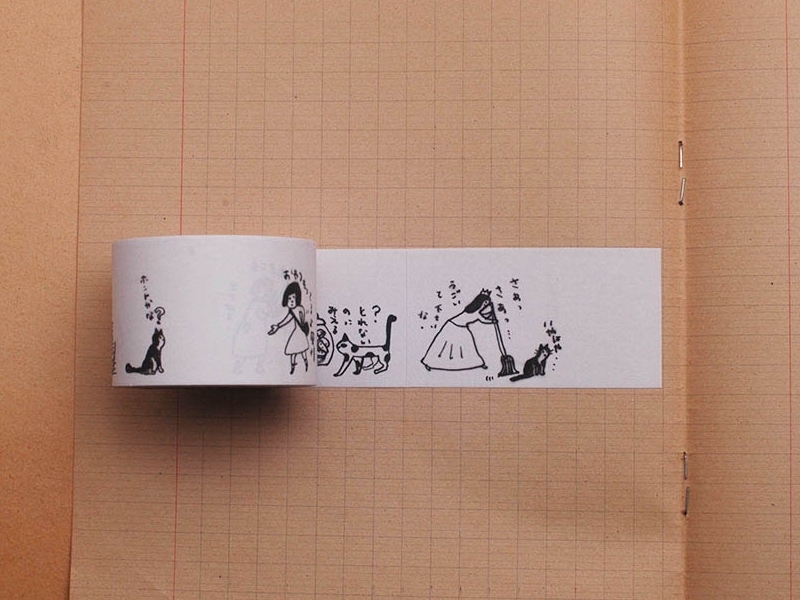 日本倉敷意匠．Yuki Nishio 貓咪便條紙卷