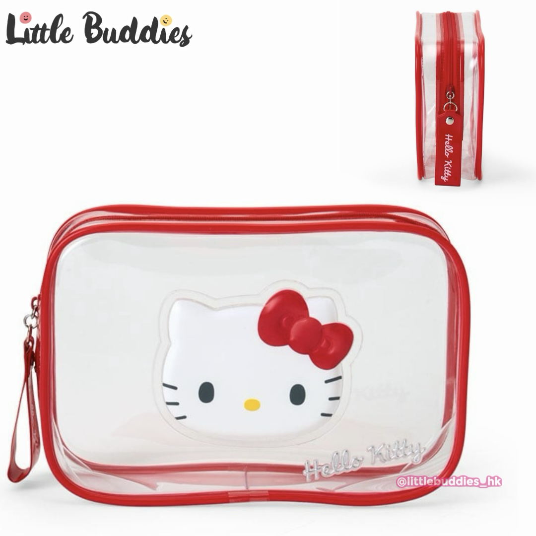 日本 Sanrio 防潑水PVC透明化妝袋