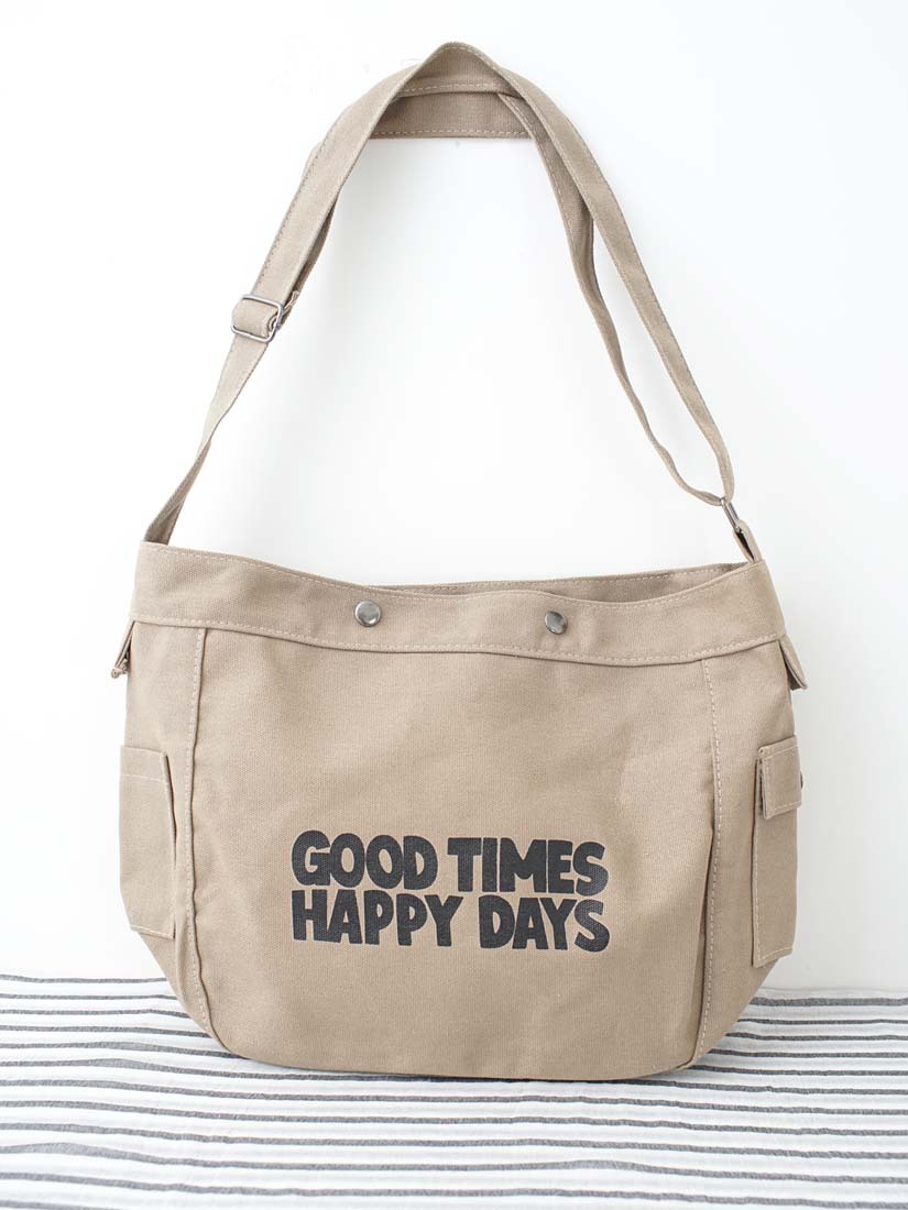 小旅行文青帆布肩背包(3色)