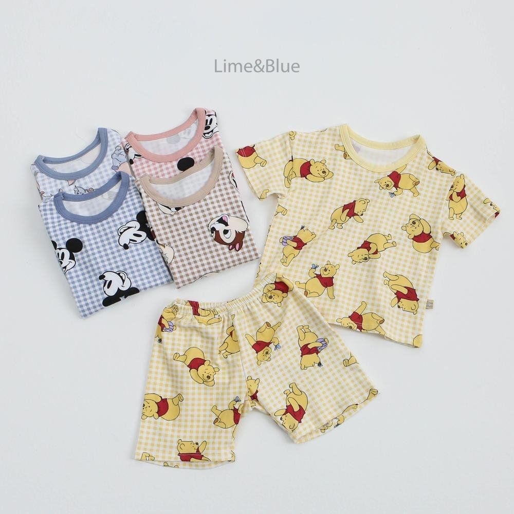 Lime&Blue Check Friends Set（Kids）