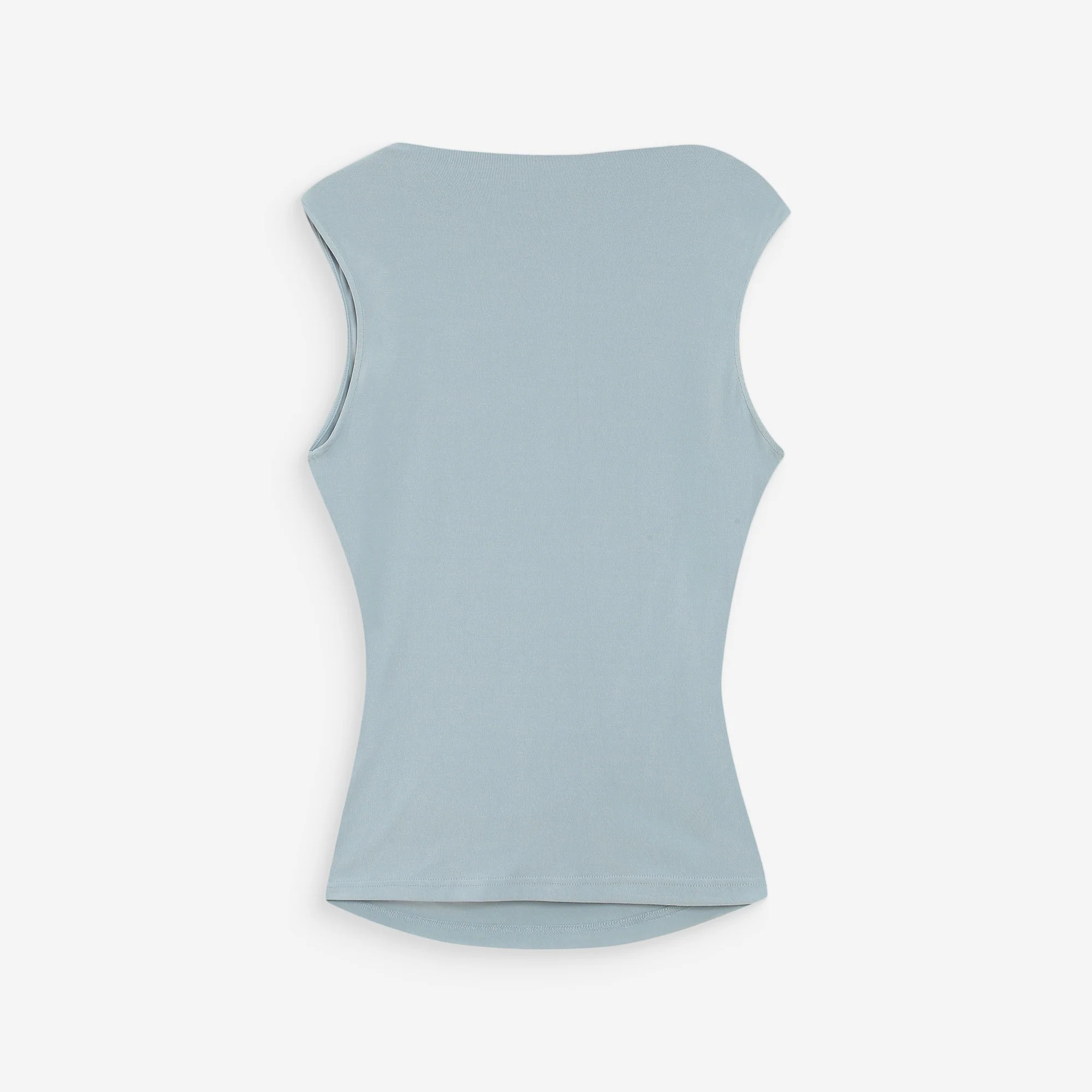 1GM0329-042 [GRACE & MILA] Draped Sleeveless Top Ciel Valley Sky Blue #SS2617080 (C-EU-E)